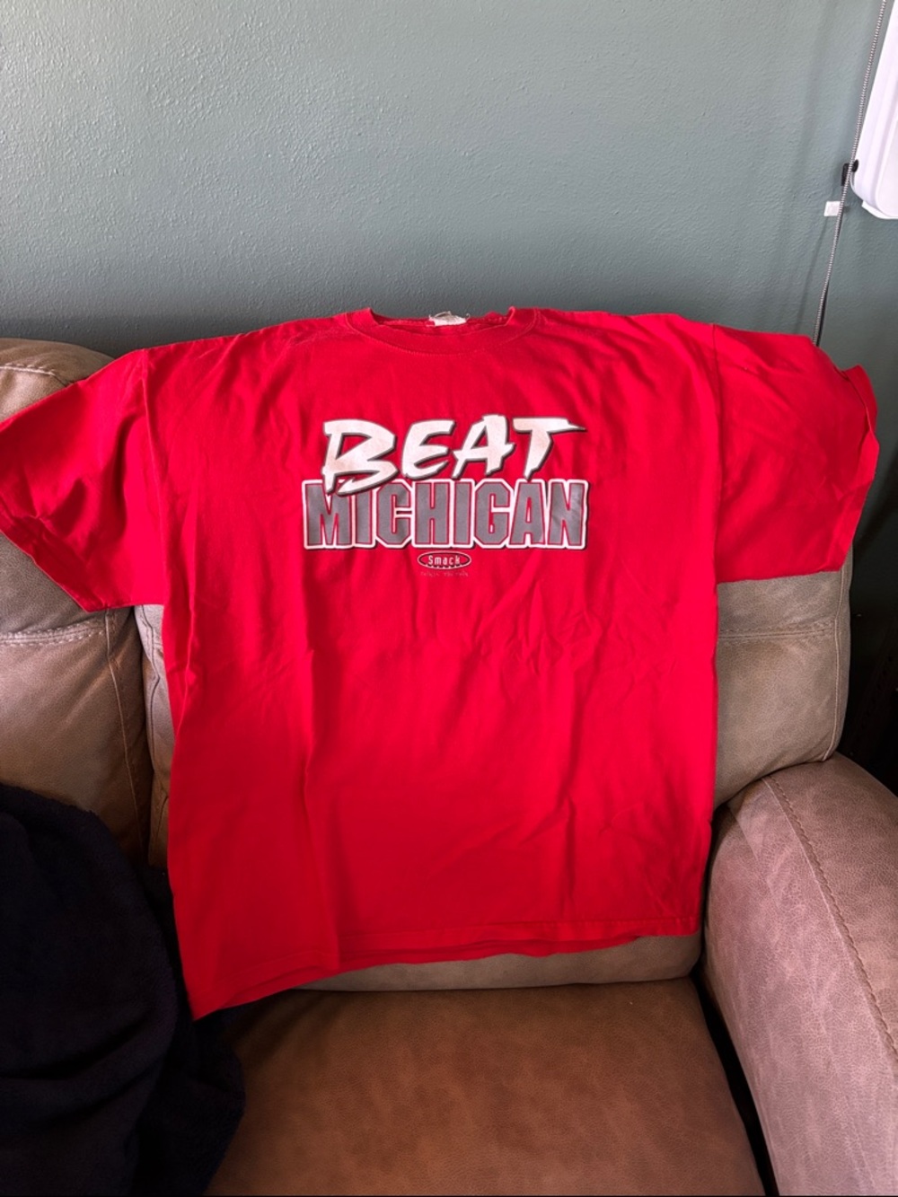 Red "Beat Michigan" Graphic Tee